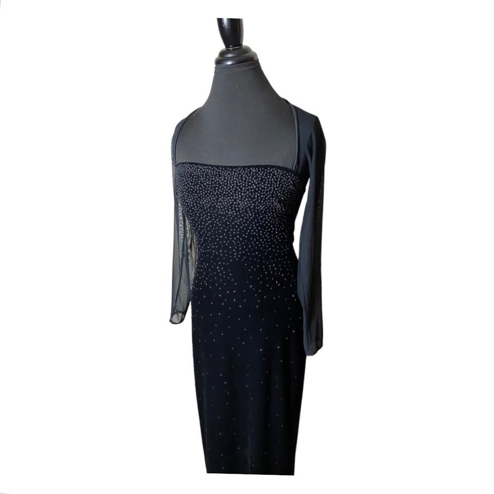 Vtg Tadashi Velvet Gown - image 4